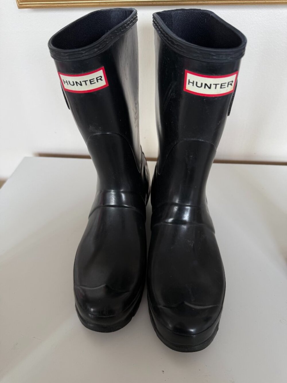 Hunter Black Short Rain Boots